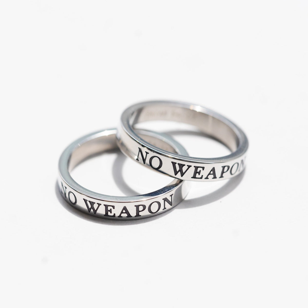 No Weapon Silver Ring